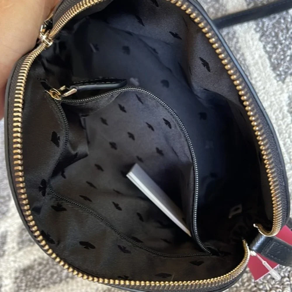 Kate Spade Payton Dome Crossbody with Fiesta Dot Black Multi